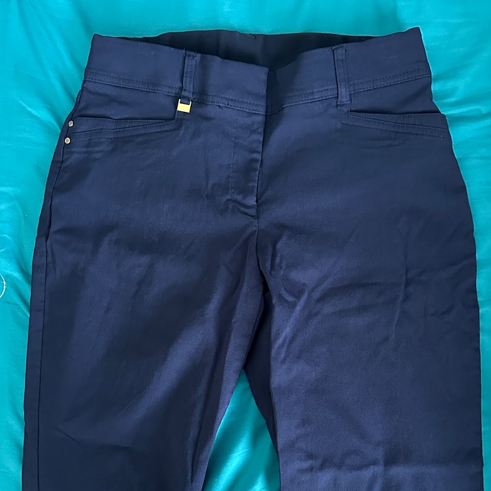 JM Collection Dark Blue Trousers